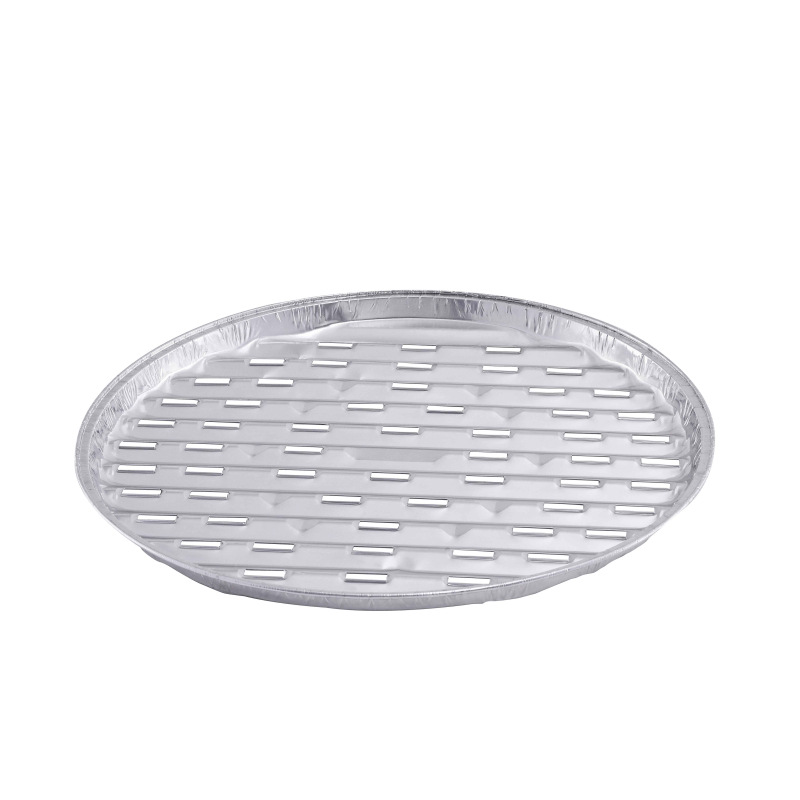 【 Factory Direct Sales 】 Supply of disposable round oil dropper trays for BBQ aluminum foil barbecue (TCH320) Specification image