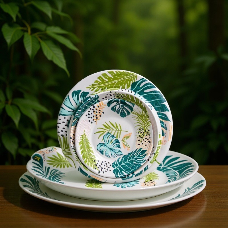Melamine noodle bowls for foreign trade, commercial noodle restaurant bowls, Nordic-style anti-drop porcelain bowls, beef noodle bowls, spicy hot pot bowls and tableware details Picture