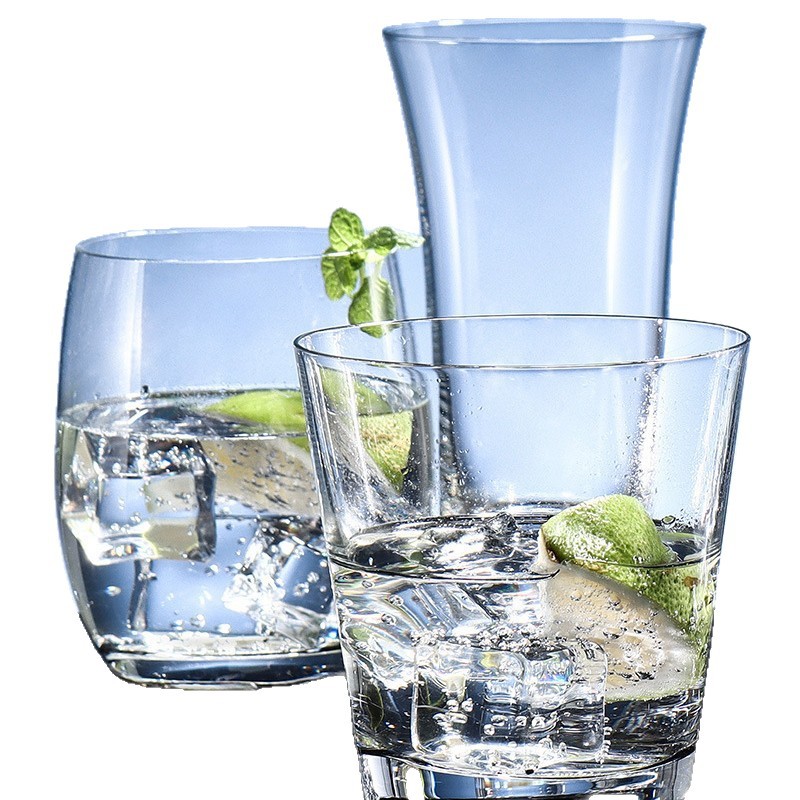 Lex lead-free crystal glass drinking water cup, heat-resistant and high-temperature resistant, household living room glass cup, household hotel Item Picture