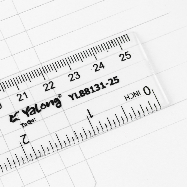 Yalong Cross-border best-selling plastic flexible tape measure 25 cm, math tool, school ruler, student and office surveyor Application Scenario
