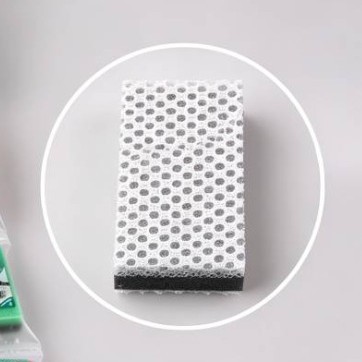 Mr.OK factory direct supply sponge scouring pads, double-sided cleaning sponges, kitchen cleaning sponges, dishwashing sponges, pot scrubbing sponges details Picture