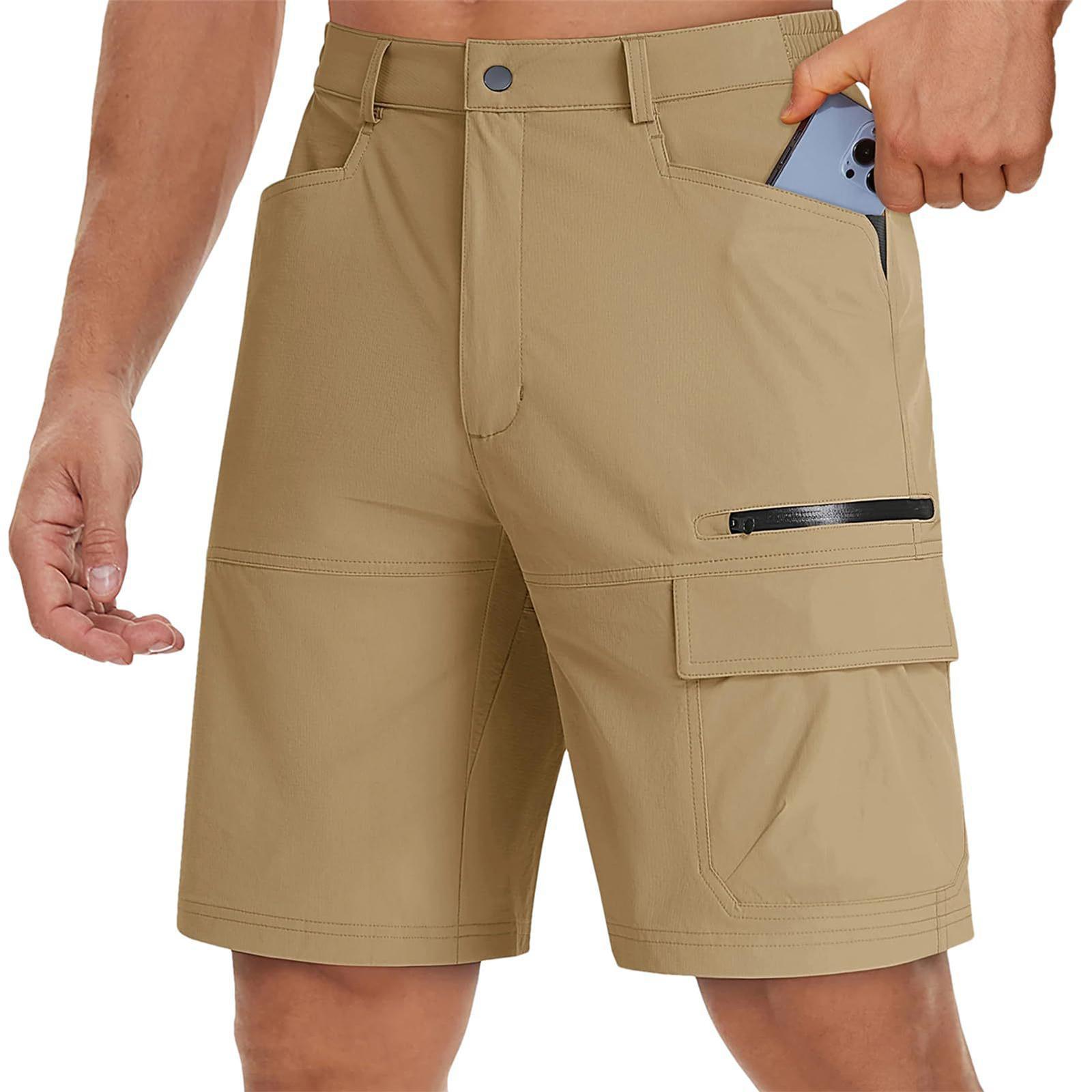 New men's summer workwear shorts and multi-pocket outdoor travel pants are in stock and available for wholesale in Europe and America Specification drawing