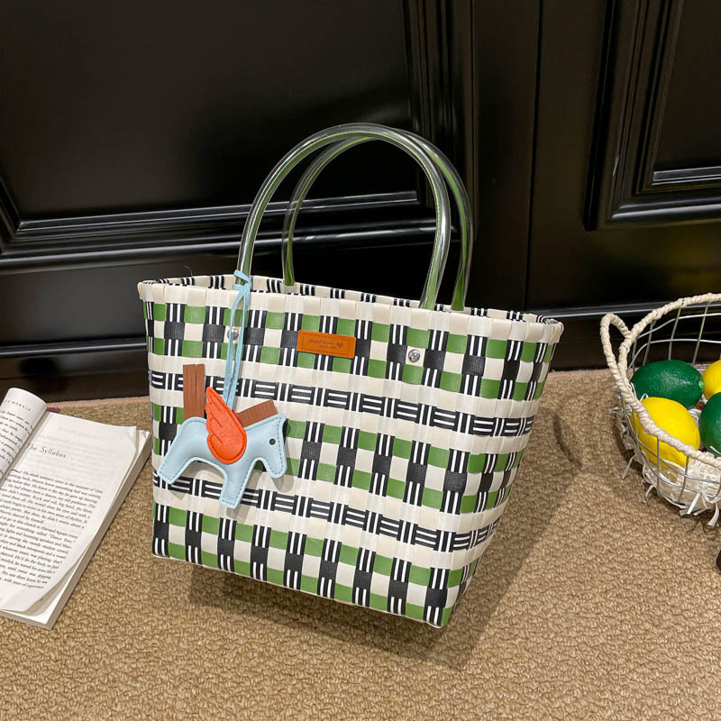 Cross border weave bolso de mano vintage mujer de gran capacidad moda simple versátil bolso tote simple crossbody bolso de un hombro