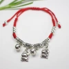 Hand-woven red string bracelet of the 12 Chinese zodiac signs, imitation Tibetan silver red string bell foot chain, Snake Year bracelet Application Scenario