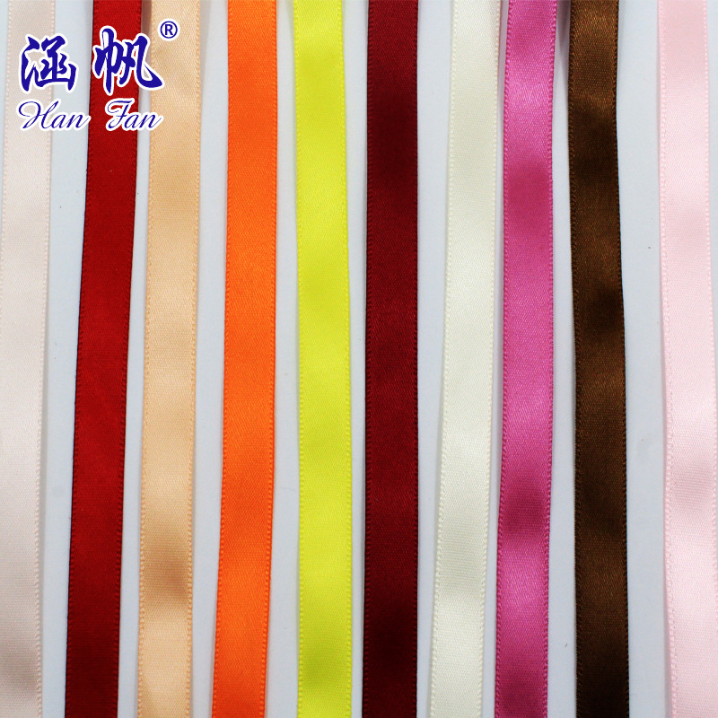 1cm polyester ribbon ribbon, 10mm colored ribbon, 1cm silk ribbon, wedding chair back packaging ribbon, factory direct sales Application Scenario
