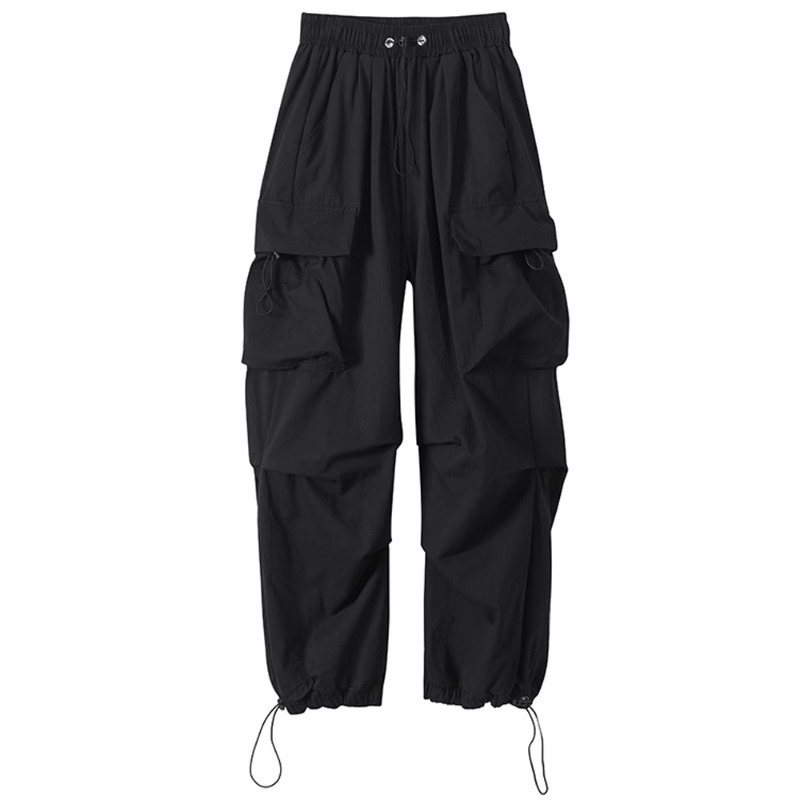 High street workwear pants for women's jazz dance, loose and slimming wide-leg sport pants, versatile and casual straight-leg tapered pants, trendy Item Picture