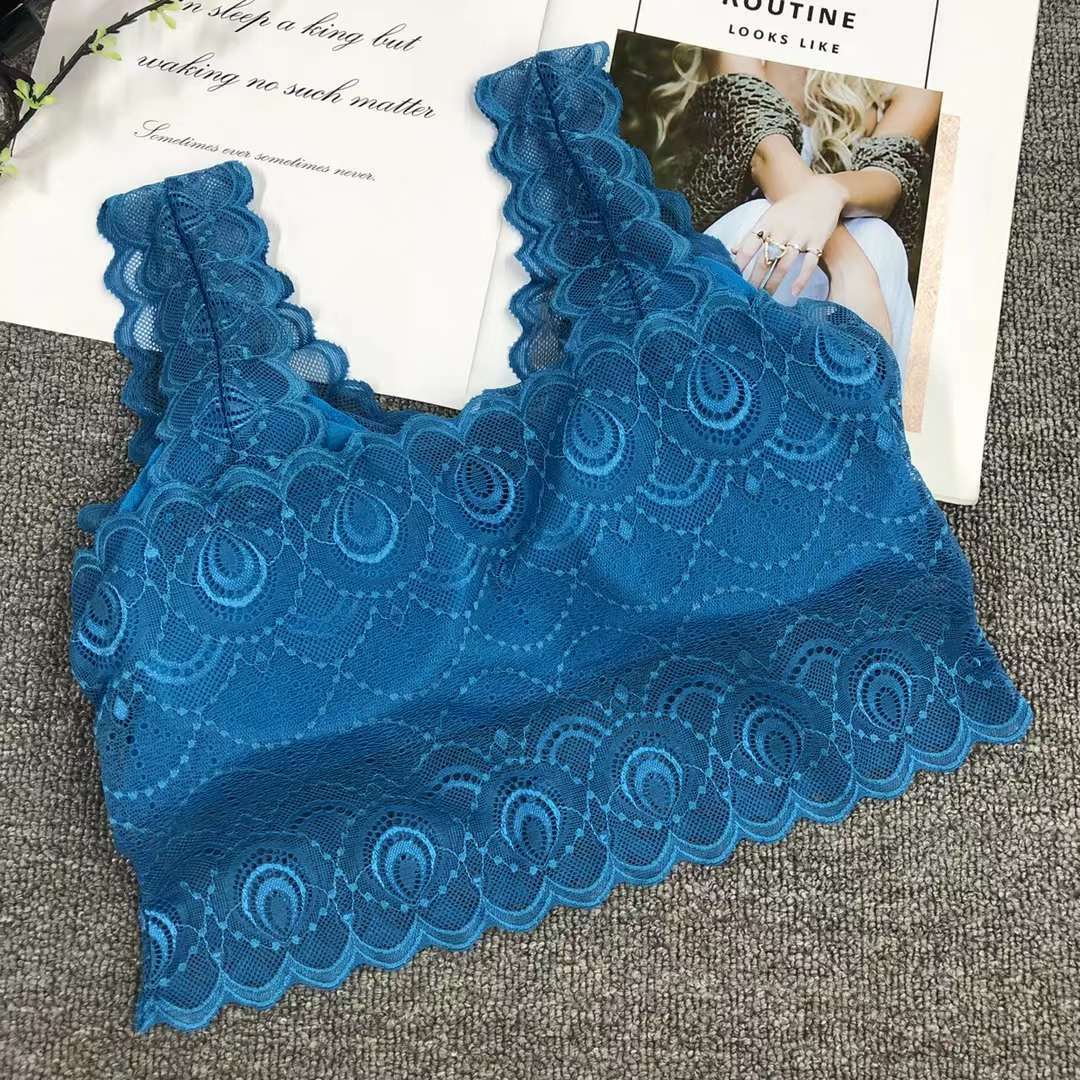 Wholesale of lace, sexy, high-elasticity, high-quality, beautiful back women's vests without steel rings, yoga bras and sports bras for women Application Scenario