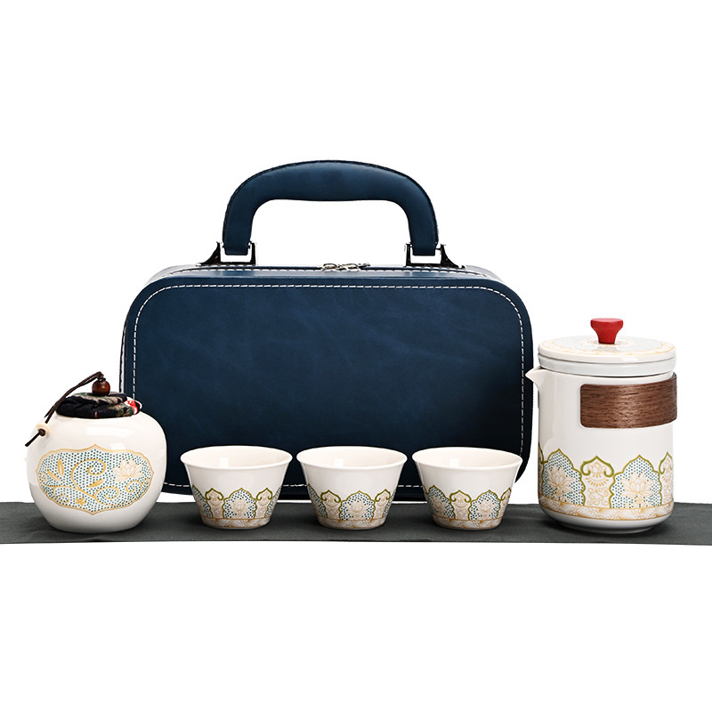 茶具套装/茶器/茶具/宫廷茶具/旅行套装茶具白底实物图
