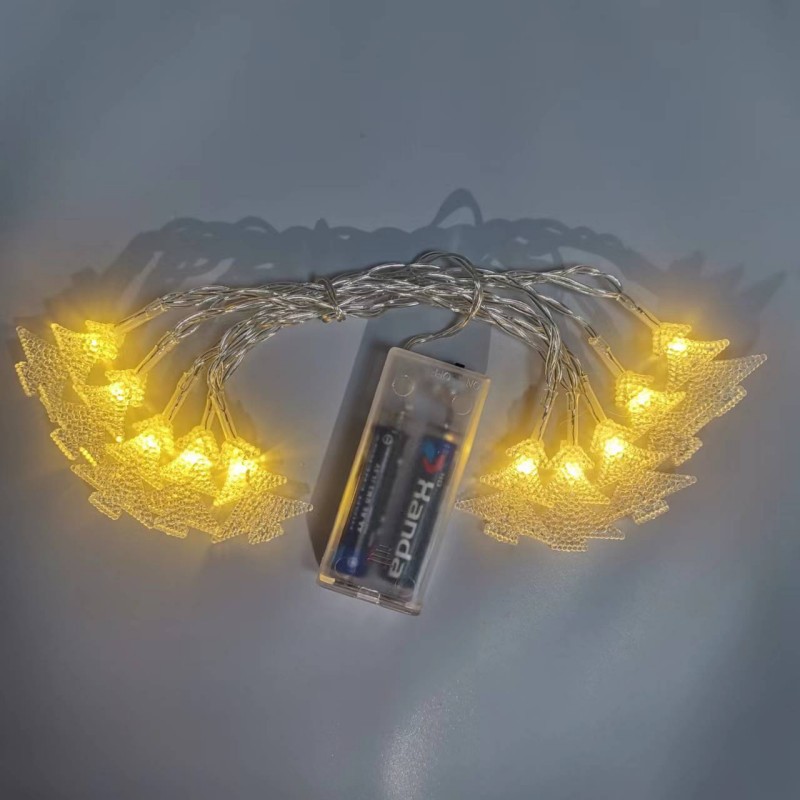 Small Christmas tree light string shaped decorative light string, battery box light string, Christmas festival light string, outdoor LED small color light Application Scenario