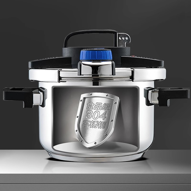 Jiaoya 304 stainless steel 6.5L pressure cooker, explosion-proof pot, kitchen magnetic stove, universal for gas and coal gas Specification image