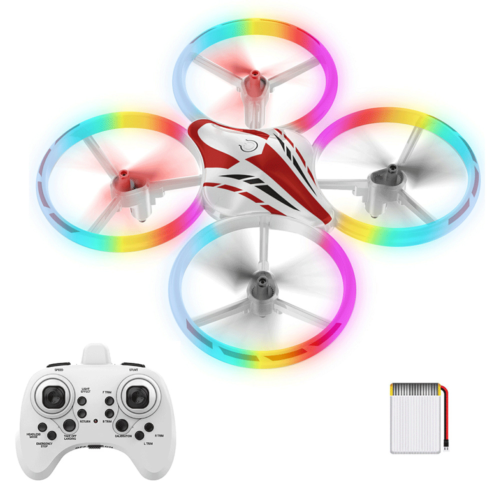 T20 Cross-border Drone, a small quadcopter for primary school students, LED stunt rolling multi-rotor remote control aircraft Item Picture