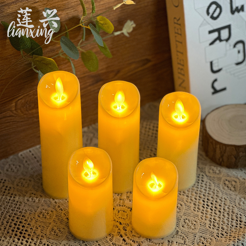 跨境热卖电子蜡烛仿真蜡烛生日浪漫蜡烛灯舞台婚庆剧本杀小夜灯