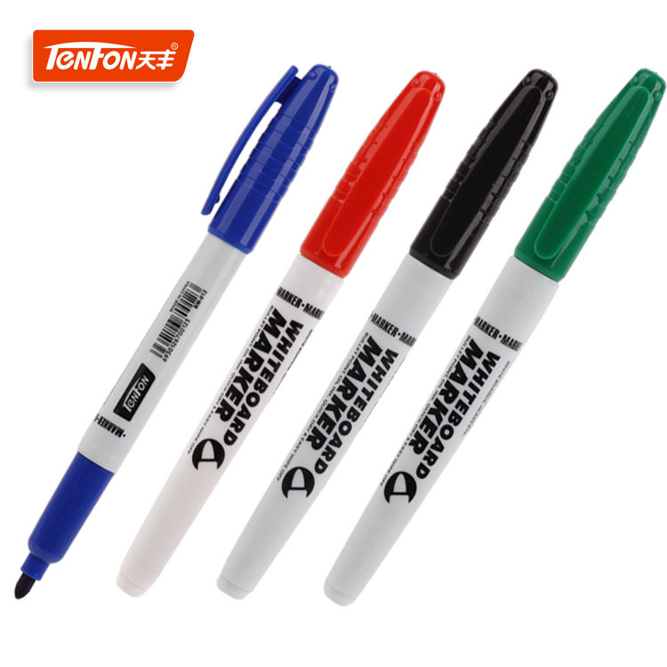 Foreign trade fine-stick whiteboard pen, small single-head whiteboard pen, Tianfeng 012 water-based erasable whiteboard marker