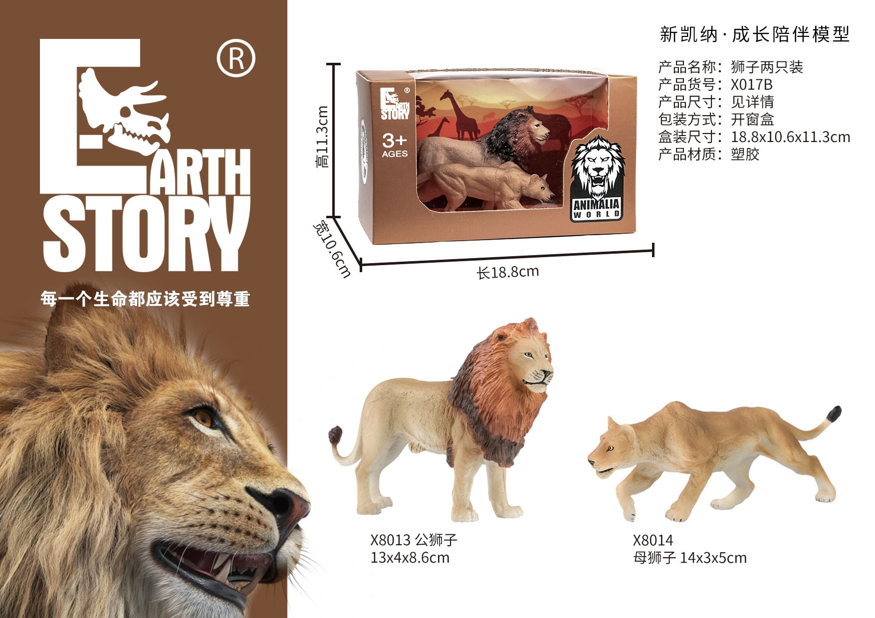 Simulation animal models: wild solid plastic giraffe, elephant, rhinoceros, brown bear, tiger, lion, leopard and horse models details Picture