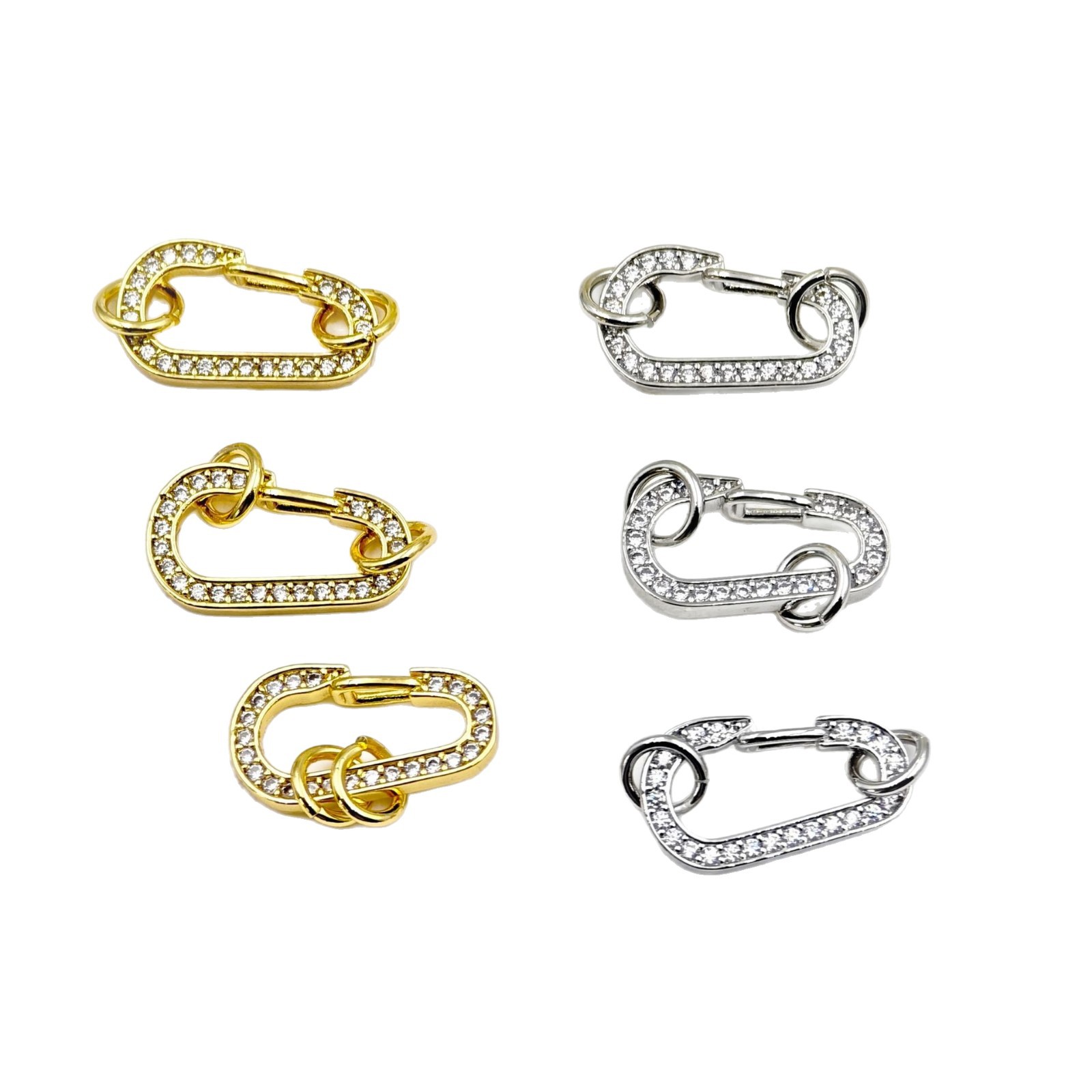 18K real gold electroplated, niche design, lockable women's necklace, rose gold collarbone chain pendant Item Picture