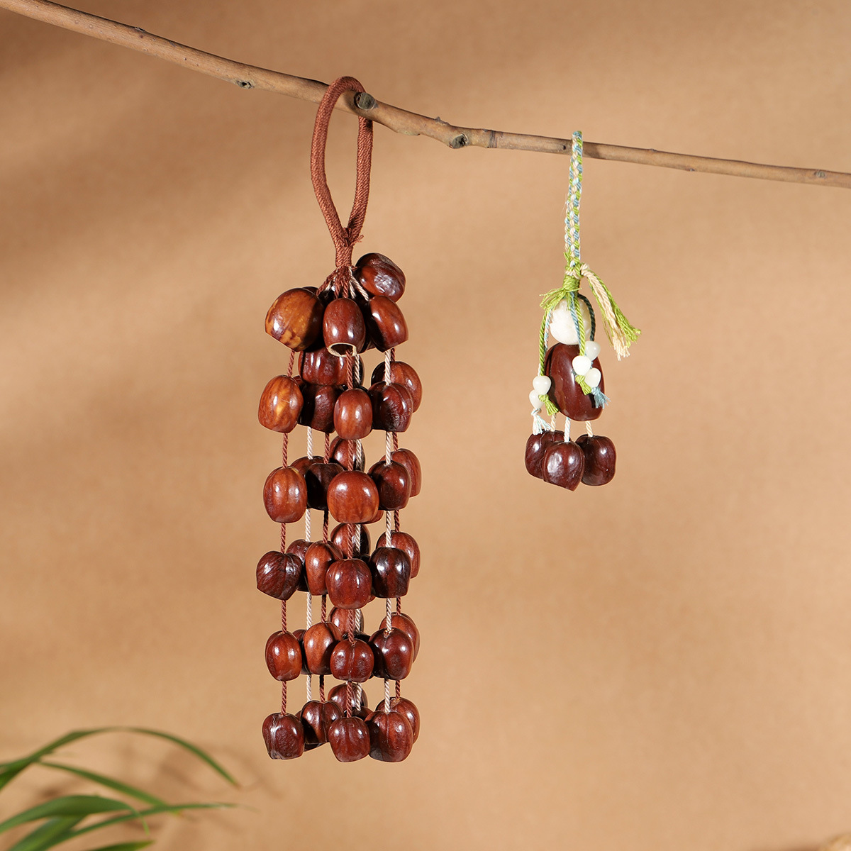 南非果壳摇铃天然植物音乐会伴奏小音束白噪音疗愈系手摇风铃批发