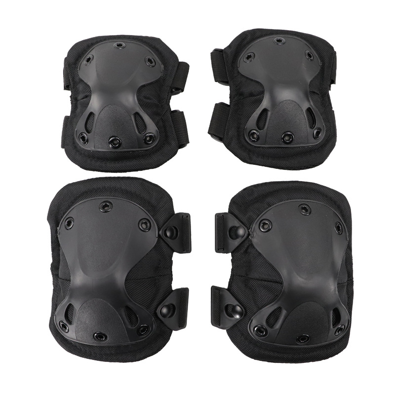 跨境货源军迷战术护膝护肘四件套金刚护具组合套装野战训练护膝