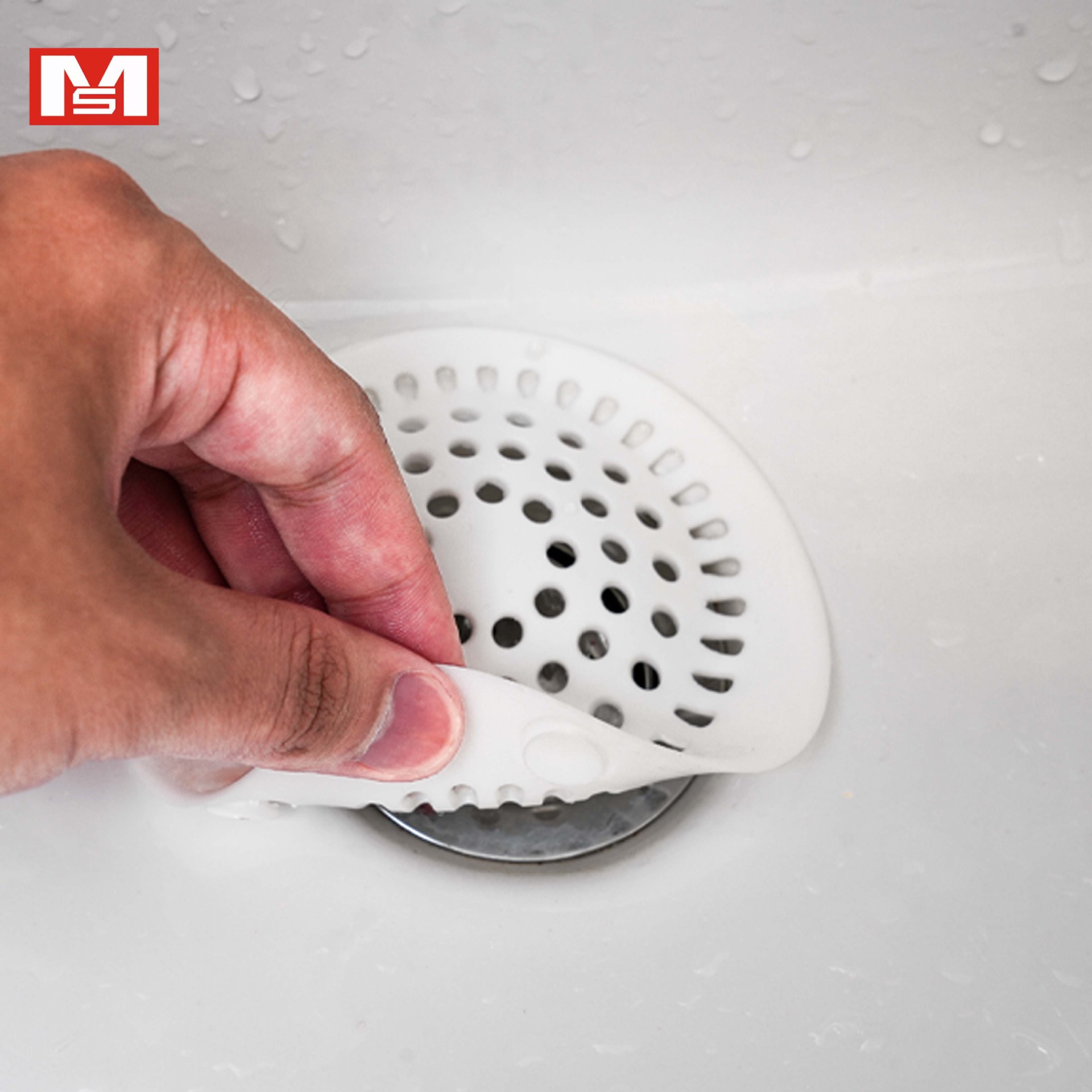 Japanese MS2033 suction cup strainer, kitchen and bathroom sink, washbasin, drain filter, anti-clogging net, floor drain details Picture