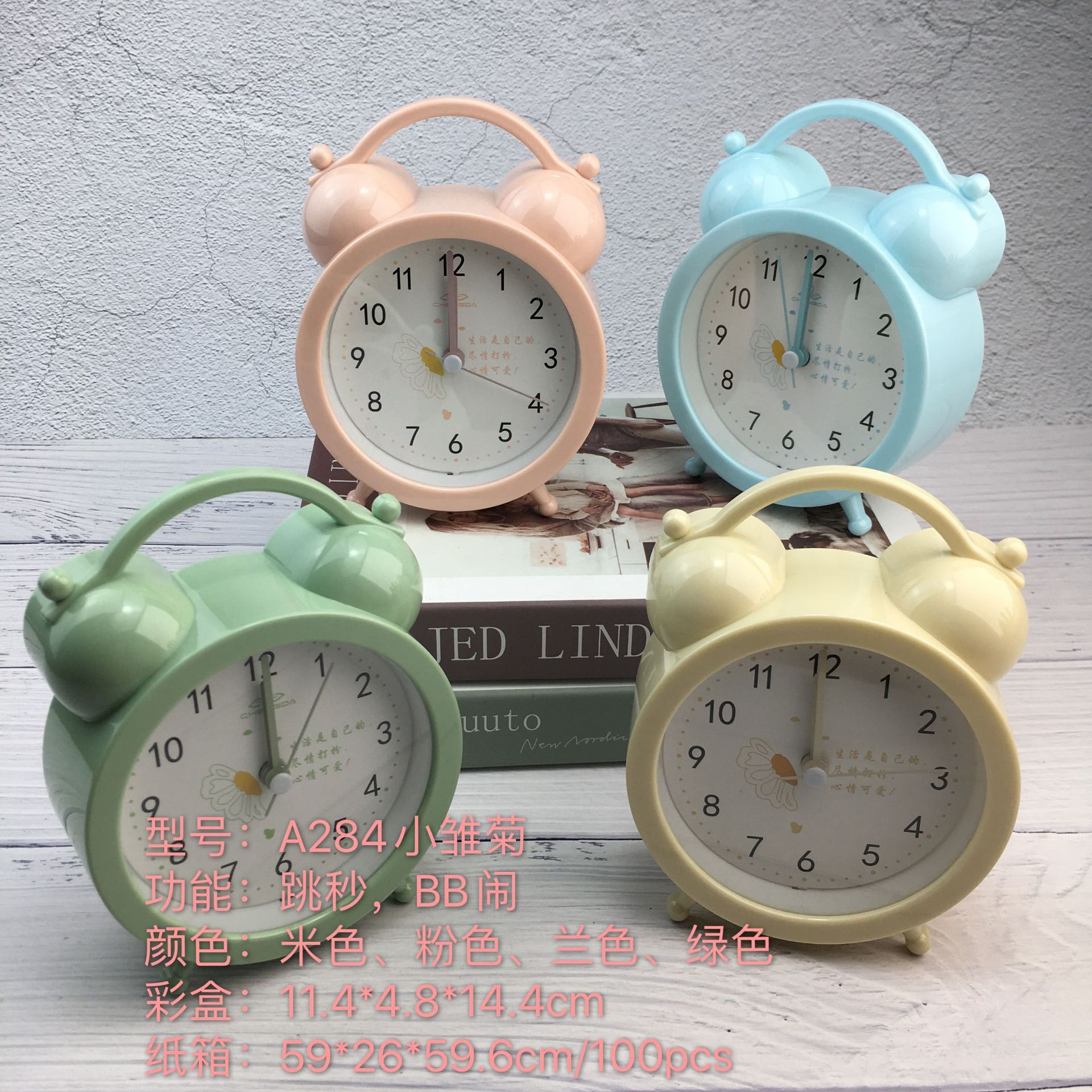 闹钟/挂钟/USB充电式小闹钟/闹钟时钟/时钟夜产品图