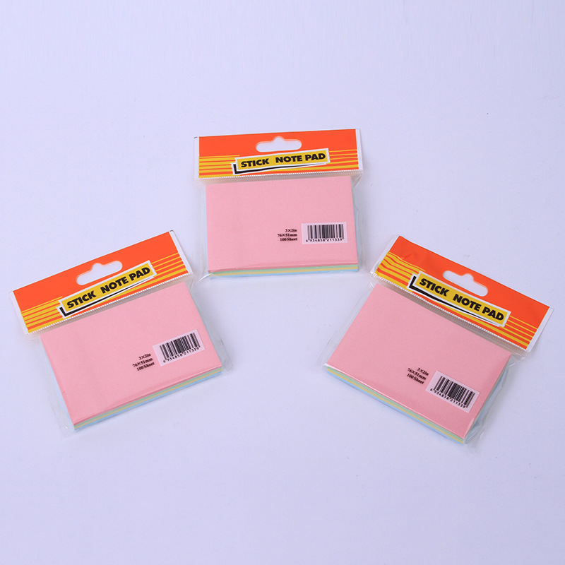 Jiuxing Stationery customizes sized color pastel paper notice stickers, square N-times stickers, cute student sticky notes and messages