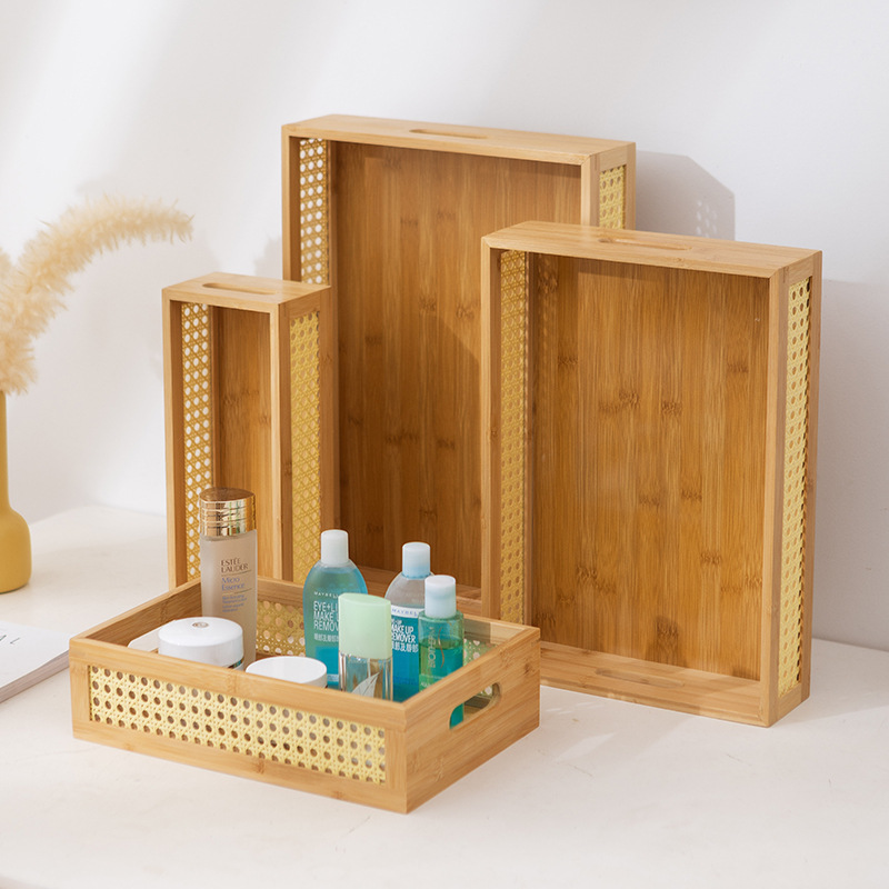 Side grid storage basket, desktop woven storage basket, home bedroom snack box, toy uncovered storage box Specification drawing