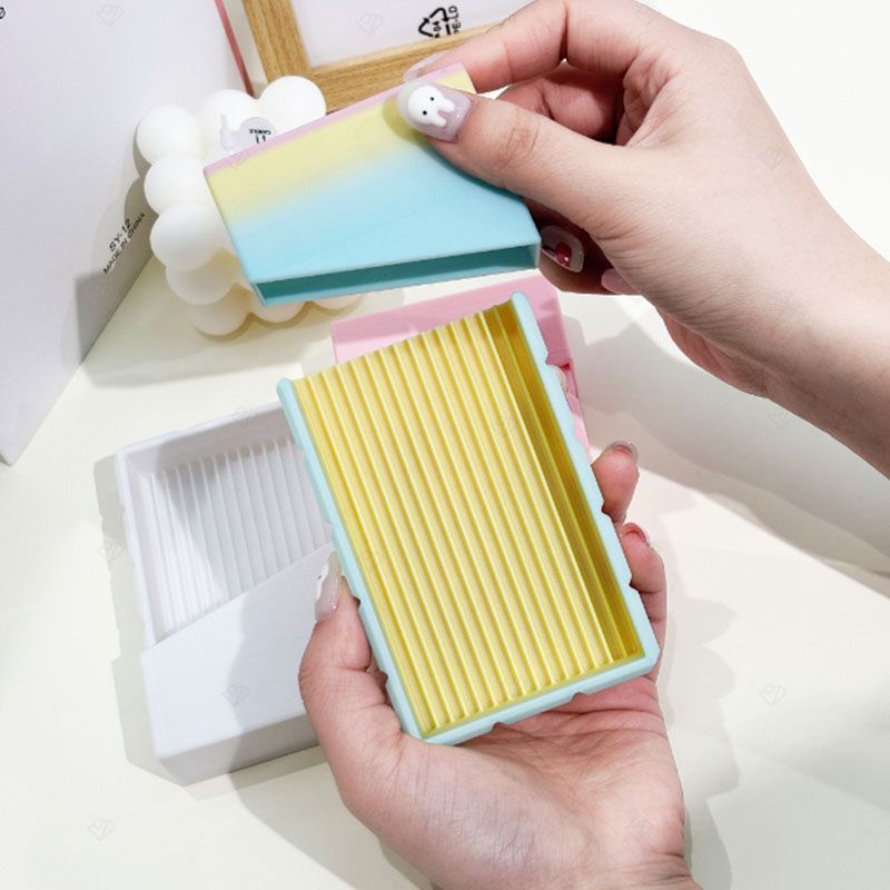Best-selling 3d printed bean spatula chocolate bean building tool, cute and adorable cube bean building tool details Picture