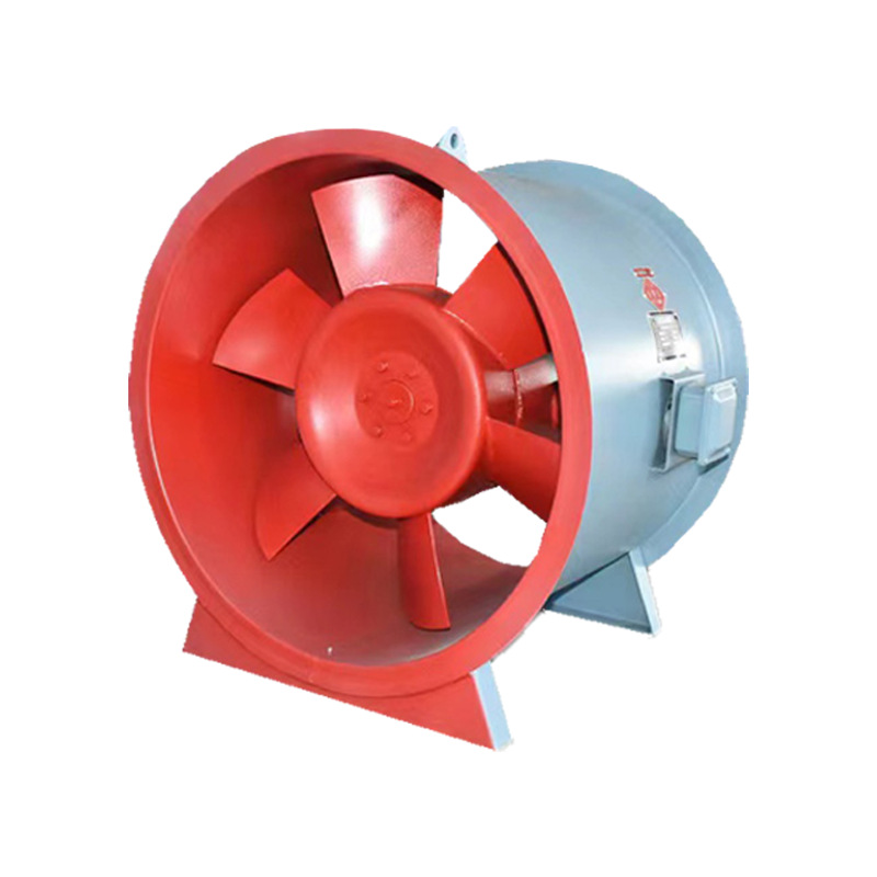 HTF fire smoke exhaust fan, high-temperature resistant and explosion-proof carbon steel smoke exhaust fan for shopping malls, basements, factories and industries Item Picture