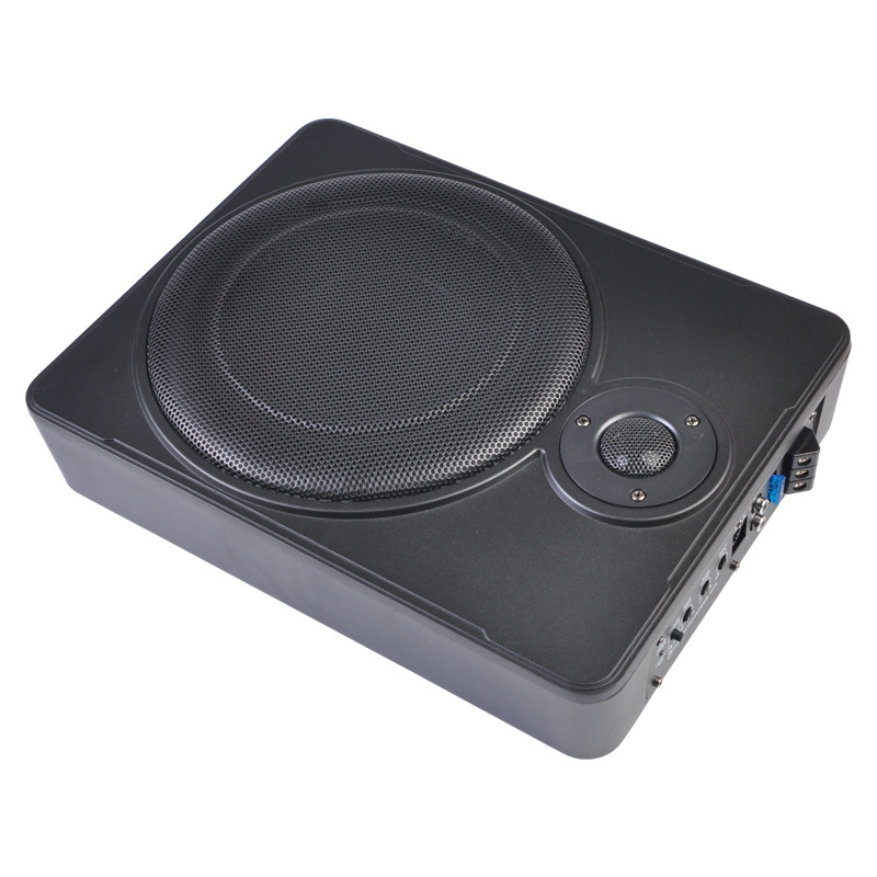 Pewo crossover coche ultra delgado bluetooth audio cuadrado aleación de aluminio subwoofer carro pesado bajo asiento cañón Application Scenario