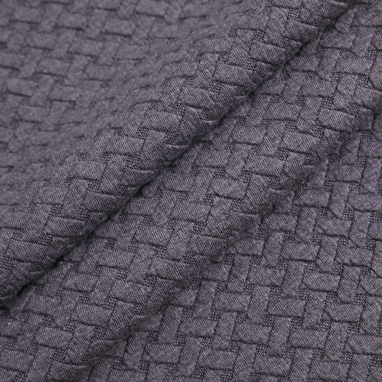 32s cotton-like polyester yarn knitted fabric, polyester stretch knitted jacquard fabric, baby and children's clothing and home textile fabric details Picture