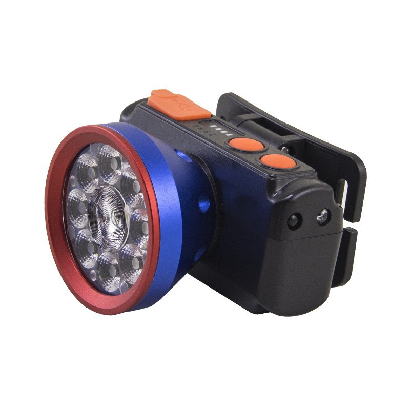 Pailide Cross-border high-power sensor headlamp with long-range flashing integrated 8+1 strong light aluminum alloy for outdoor night fishing and cycling Item Picture