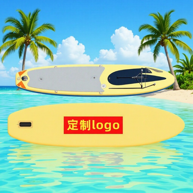 江苏博浪PVC拉丝布加宽充气冲浪板浆板厂家定制产品图