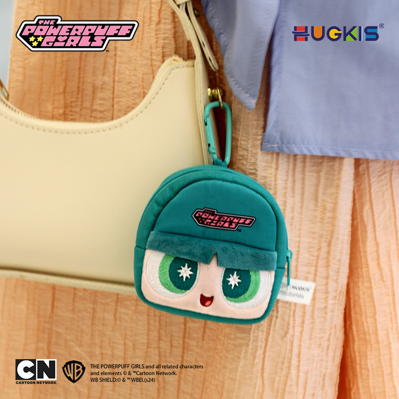 飞天小女警周边毛绒耳机包挂件可爱卡通收纳小包公仔玩偶零钱包细节图