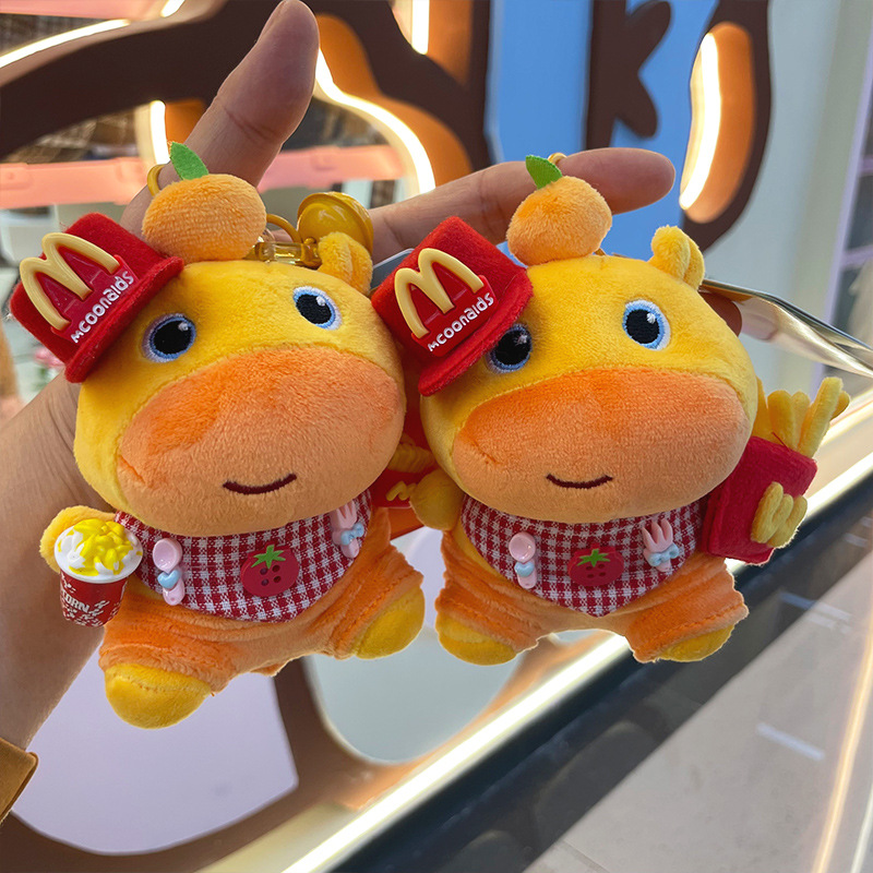New cute and cartoonish capybara costume doll backpack pendant, Ins-style doll pendant, keychain as a gift for others Specification image