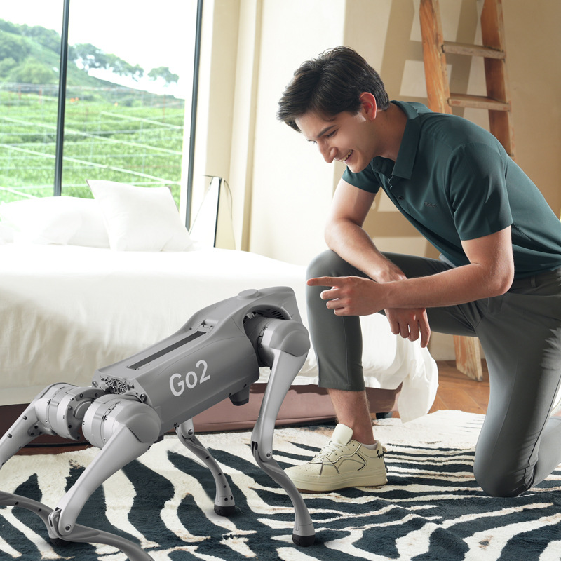 AI big intelligent RobotInteractiveHandshakeMechanicalDog intelligent interactive model Application Scenario