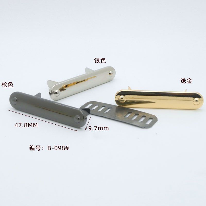 Long strip labels for bags, smooth trademarks, metal blank marks, wholesale in stock details Picture