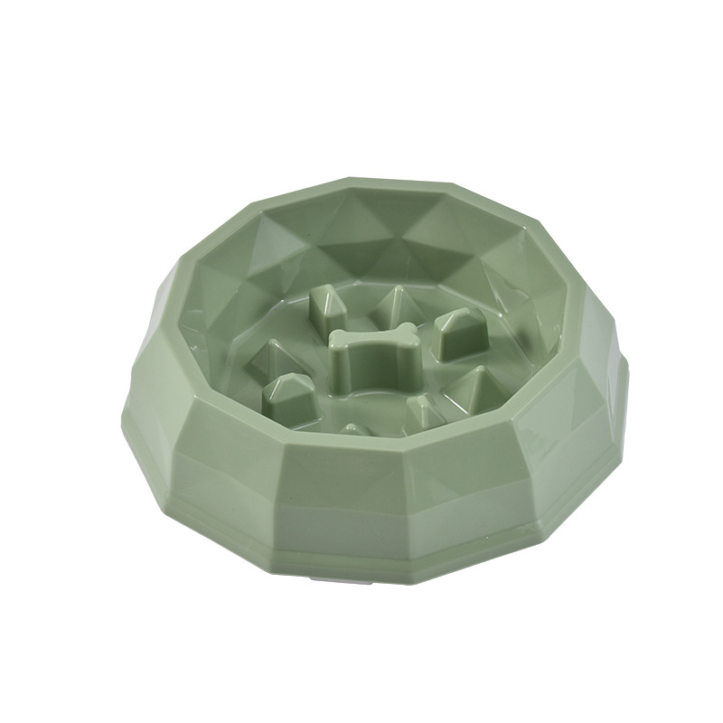 Rongka Pet Cross-border Pet Cat and Dog anti-choking and anti-vomiting slow Food Bowl, multi-color small and medium-sized dog feeder, Diamond bowl, slow food bowl Item Picture