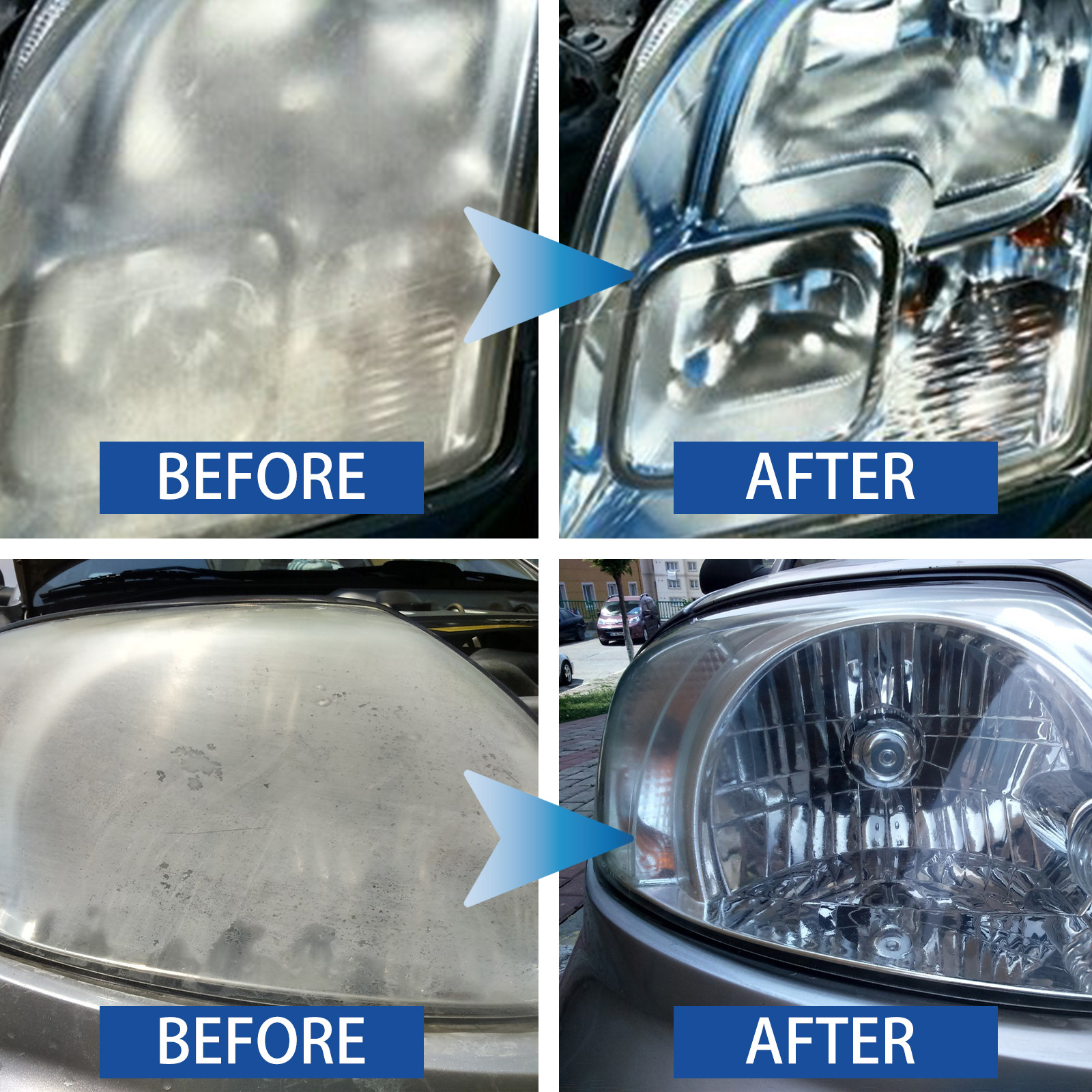 Rayhong Headlight Refurbishment and Care Agent Set: Headlight Crystal Refurbishment and Repair Agent, Car Headlight Care Liquid details Picture