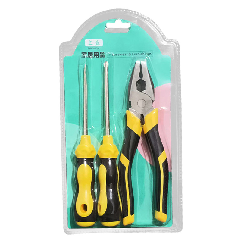 Screwdriver set, pliers, tools, pliers, square screwdrivers, flat-head screwdrivers, hand-specific handles Item Picture