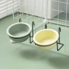 Three-piece pet food bowl set, hanging feeding bowl, pet supplies, automatic water dispenser, dog bowl, pet feeder details Picture