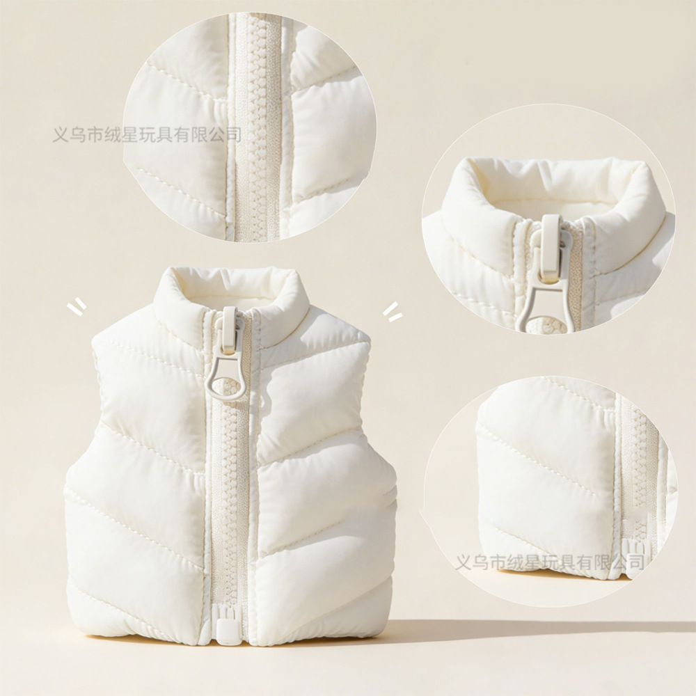 In-stock baby clothes, vests, down jackets, labu labu dolls, cotton clothes, winter outfits, solid colors, customizable cotton doll clothes, doll clothes details Picture