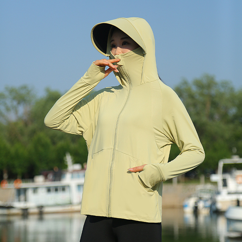 Women's 2025 new black rubber detachable brim fishing shirt, men's thin breathable sun-protective clothing Specification image