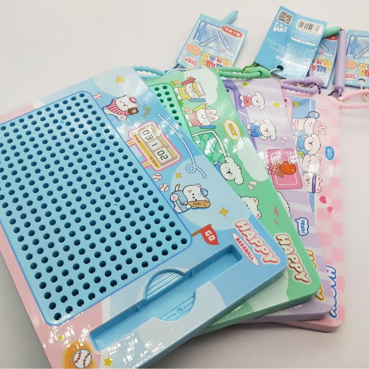 2025 New best-selling creative cartoon magnetic steel ball drawing board hanging decoration, trendy and cute, factory direct sales