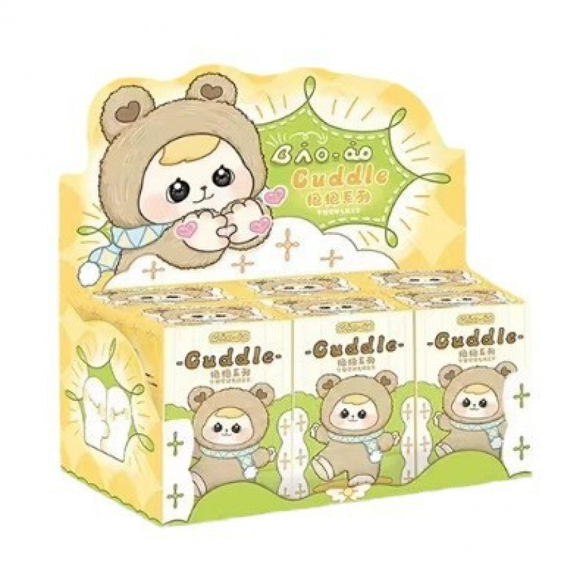 In stock, genuine Bao-ao Hug series plush rubber movable blind box, trendy toys, popular figurines for girls, cute Item Picture