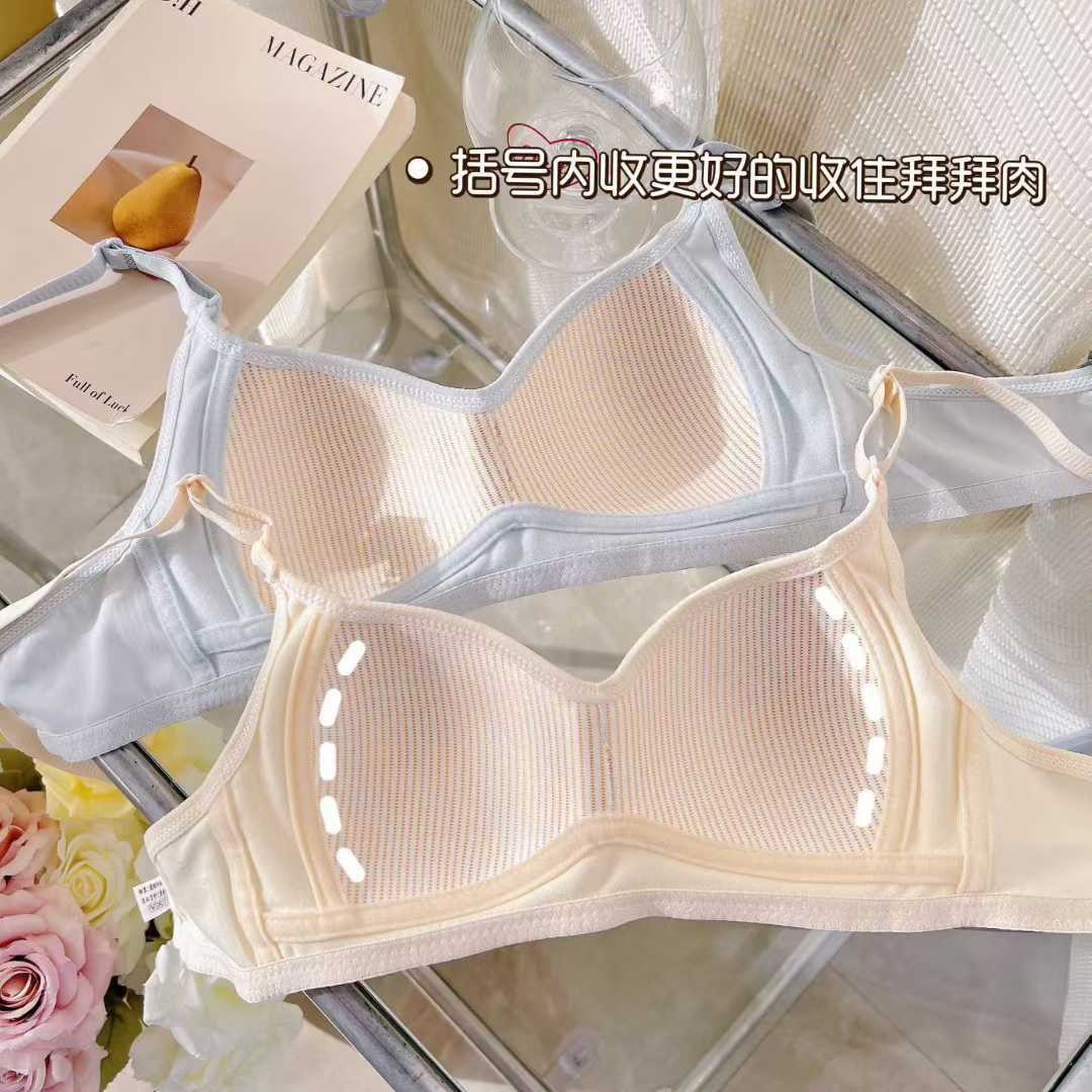 轻薄款无痕甜美内衣女聚拢无钢圈少女学生透气文胸罩外贸跨境细节图