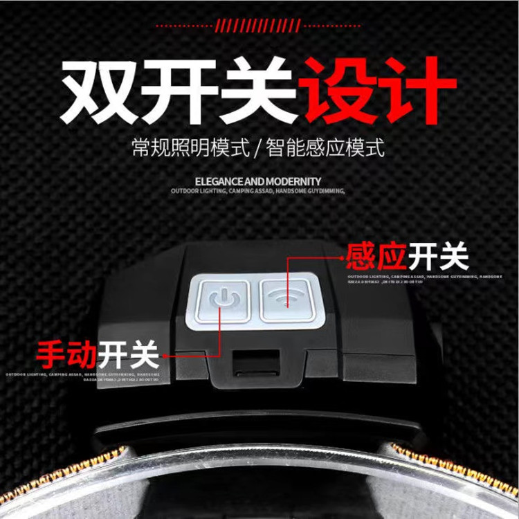 头灯cob头灯/头灯矿灯/红色小头灯/头灯/康铭手电筒产品图