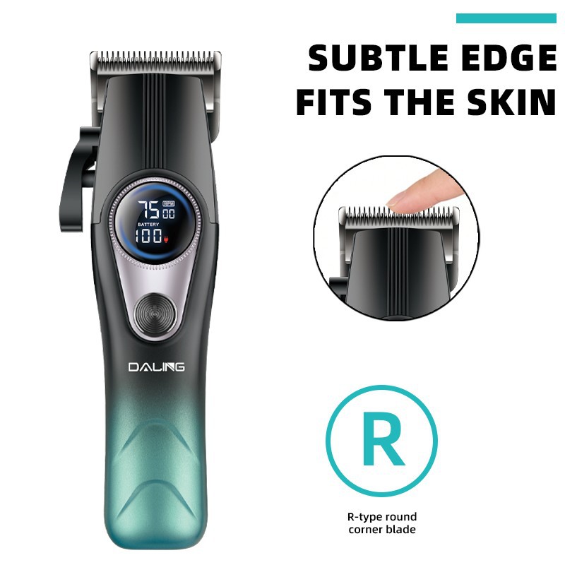 DALING darling 9509 hombre profesional 3in1 afeitado combo set viene con pantalla digital USB recargable aceite cabeza corte Specification image