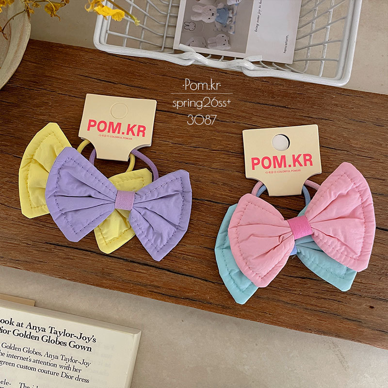 Primavera nuevo color bowknot hair loop pares de carga niños alta estiramiento cola de caballo cordón de cabeza bebé no daña el cabello banda de cuero mujeres Application Scenario