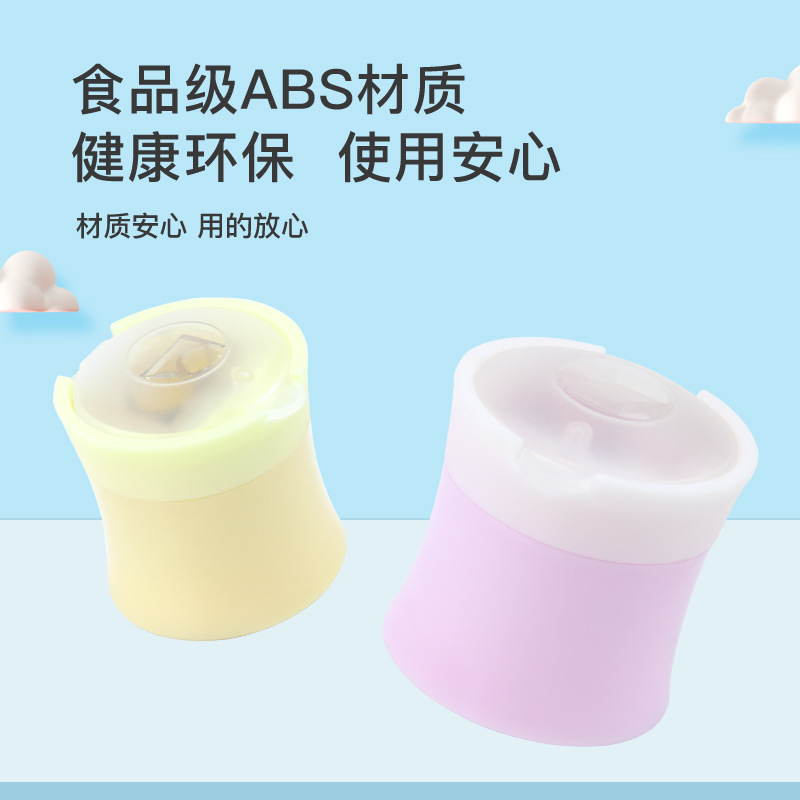 Yalong Cross-border Mini Pencil sharpener, children's plastic double-hole test pencil sharpener, student cartoon pencil sharpener customization Specification image