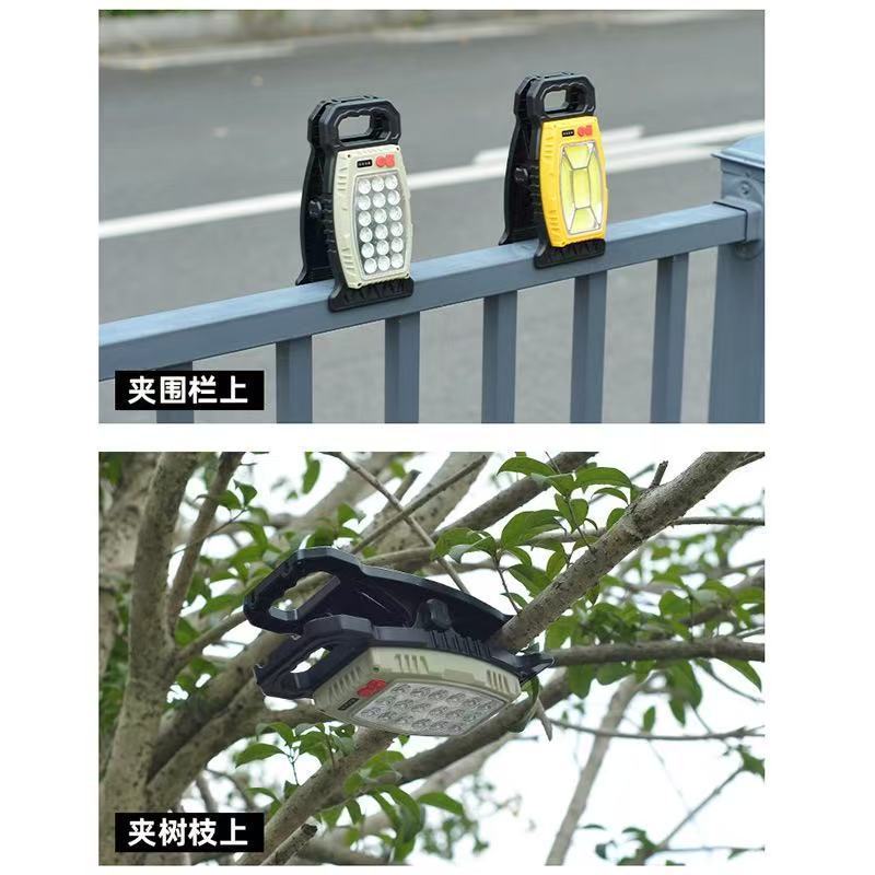 LED outdoor solar no-hole clip light, waterproof and dustproof, high-brightness, multi-adjustable emergency light, garden light details Picture