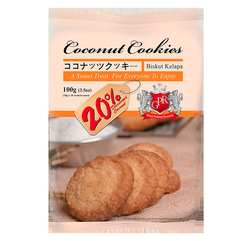 全国总代 马来西亚进口 GPR曲奇饼干100g休闲零食下午茶点 批发